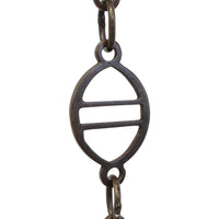 Chain BR46-W Designer Chandelier Chain with Welded Brass links and Oval Joining links, Antique Brass