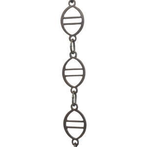 Chain BR46-W Designer Chandelier Chain with Welded Brass links and Oval Joining links, Antique Brass