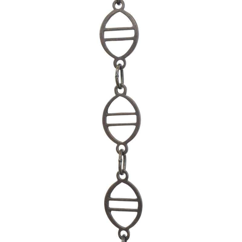 Chain BR46-W Designer Chandelier Chain with Welded Brass links and Oval Joining links, Antique Brass