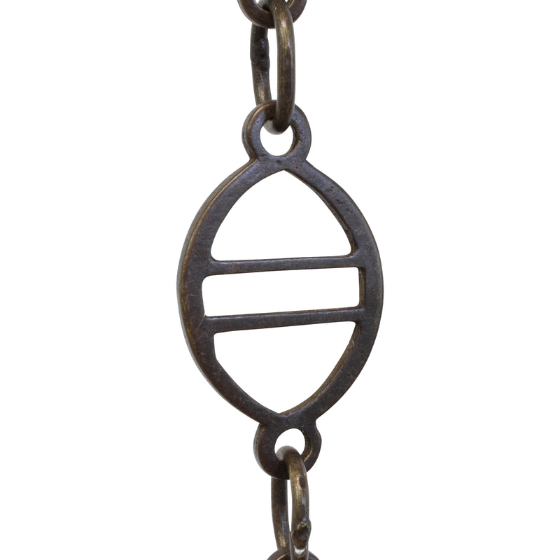 Chain BR46-W Designer Chandelier Chain with Welded Brass links and Oval Joining links, Antique Brass