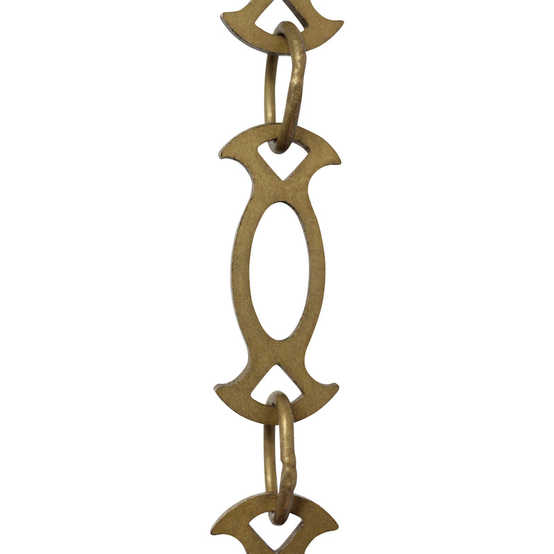 Chain BR47-W Designer Chandelier Chain with Welded Brass links and Oval Joining links, Antique Brass