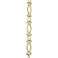 Chain BR47-W Designer Chandelier Chain with Welded Brass links and Oval Joining links, Antique Brass