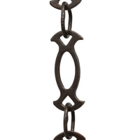 Chain BR47-W Designer Chandelier Chain with Welded Brass links and Oval Joining links, Antique Brass