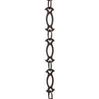 Chain BR47-W Designer Chandelier Chain with Welded Brass links and Oval Joining links, Antique Brass