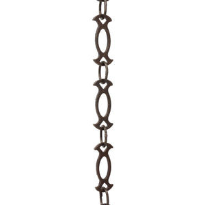 Chain BR47-W Designer Chandelier Chain with Welded Brass links and Oval Joining links, Antique Brass