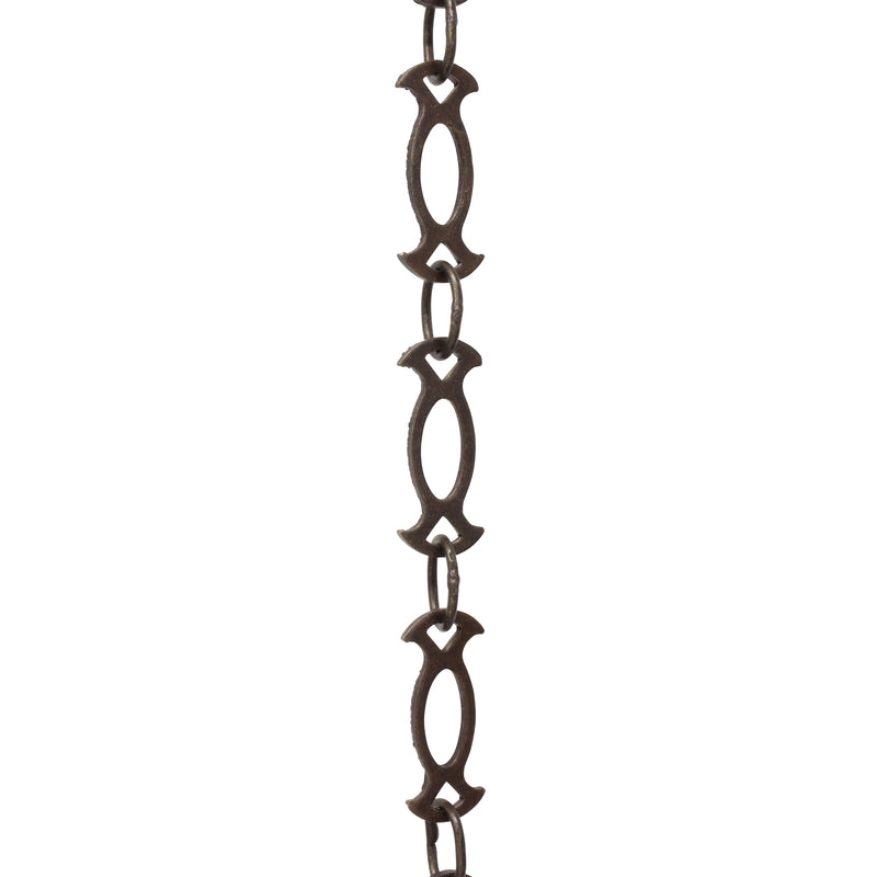 Chain BR47-W Designer Chandelier Chain with Welded Brass links and Oval Joining links, Antique Brass