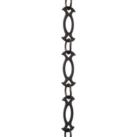 Chain BR47-W Designer Chandelier Chain with Welded Brass links and Oval Joining links, Antique Brass