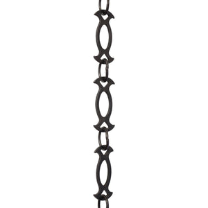 Chain BR47-W Designer Chandelier Chain with Welded Brass links and Oval Joining links, Antique Brass