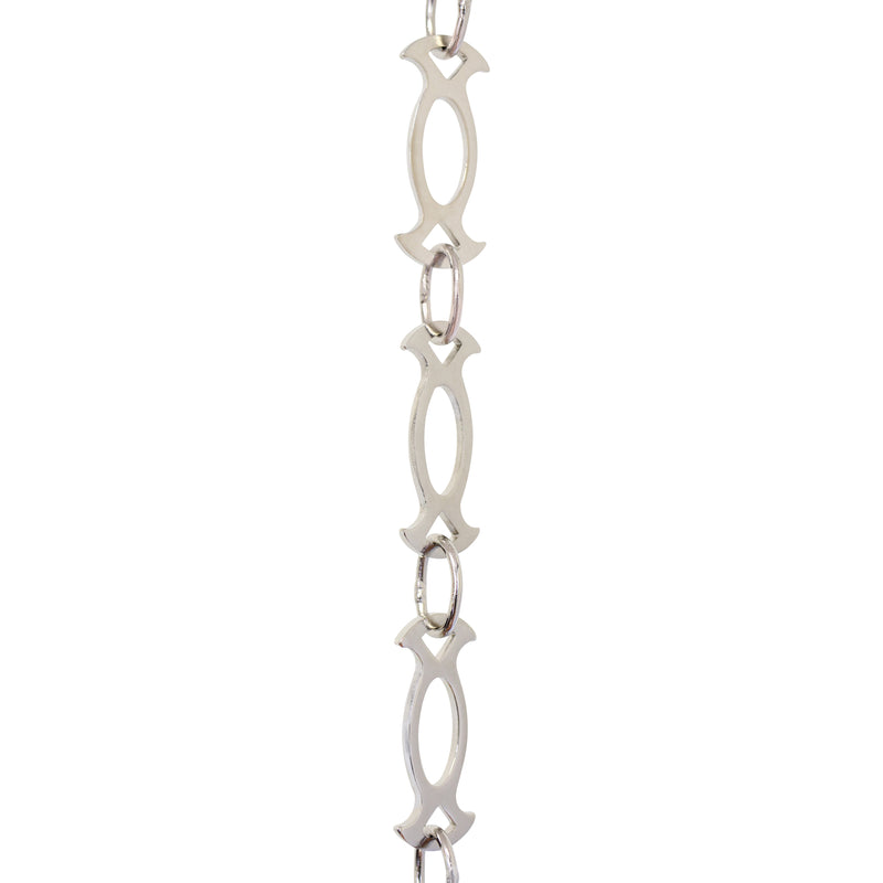 Chain BR47-W Designer Chandelier Chain with Welded Brass links and Oval Joining links, Antique Brass