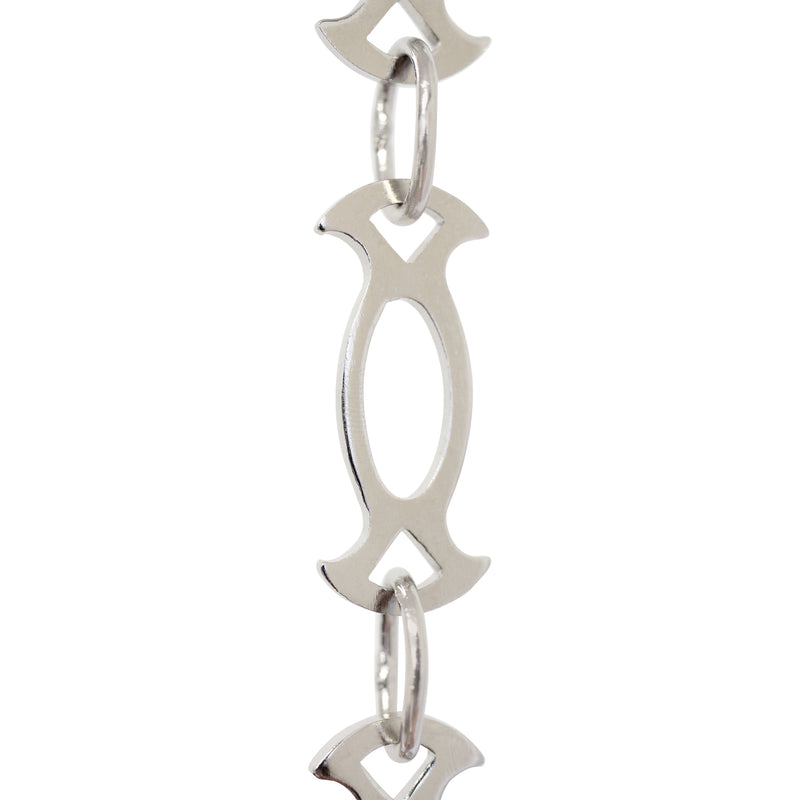 Chain BR47-W Designer Chandelier Chain with Welded Brass links and Oval Joining links, Antique Brass