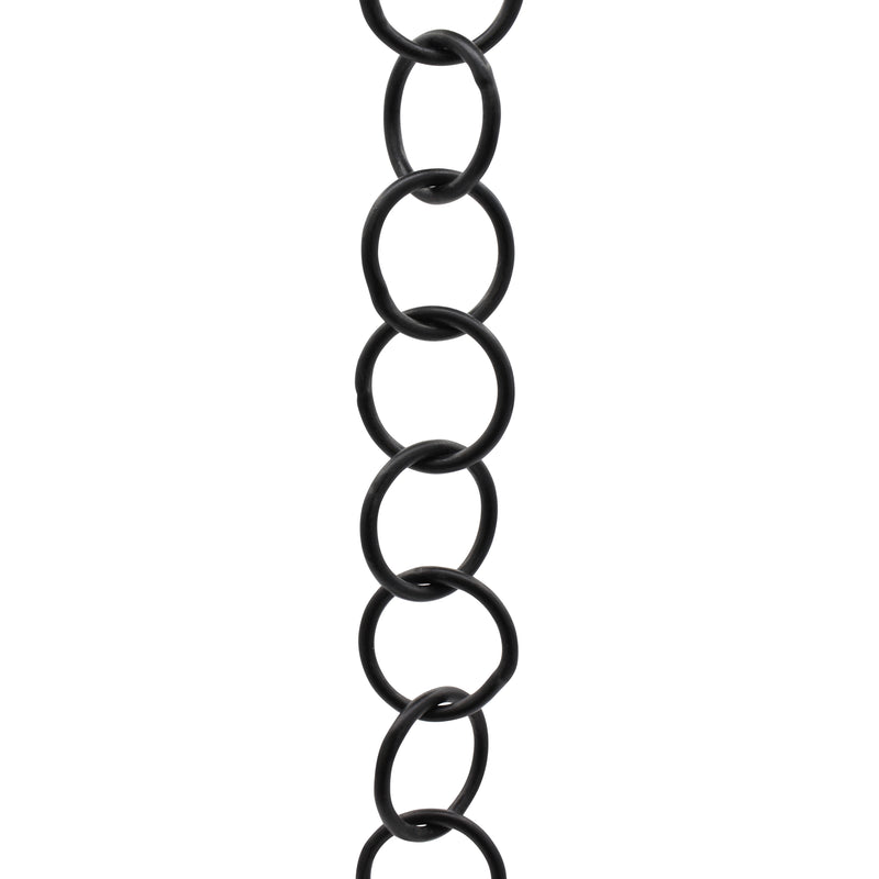 Chain IR41-W Round Ring Chandelier Chain with Welded Iron links, Antique Brass