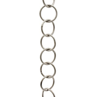 Chain IR41-W Round Ring Chandelier Chain with Welded Iron links, Antique Brass