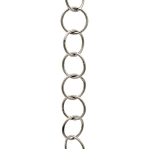 Chain IR41-W Round Ring Chandelier Chain with Welded Iron links, Antique Brass