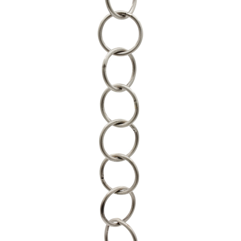 Chain IR41-W Round Ring Chandelier Chain with Welded Iron links, Antique Brass