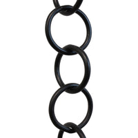 Chain IR41-W Round Ring Chandelier Chain with Welded Iron links, Antique Brass