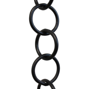 Chain IR41-W Round Ring Chandelier Chain with Welded Iron links, Antique Brass