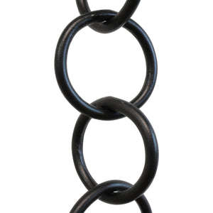 Chain IR41-W Round Ring Chandelier Chain with Welded Iron links, Antique Brass