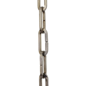 Chain IR49-U Standard Link, Coil Chandelier Chain with Rectangle Unwelded Iron links, Antique Brass