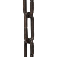 Chain IR49-U Standard Link, Coil Chandelier Chain with Rectangle Unwelded Iron links, Antique Brass