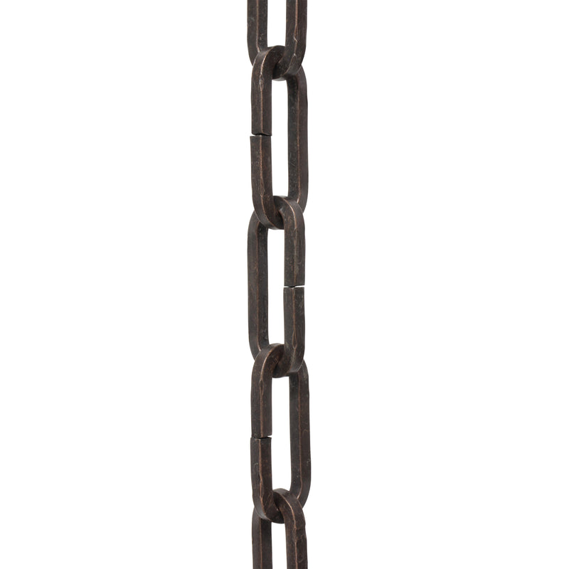 Chain IR49-U Standard Link Chandelier Chain with Unwelded Iron links, Antique Brass