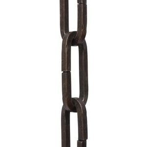 Chain IR49-U Standard Link, Coil Chandelier Chain with Rectangle Unwelded Iron links, Antique Brass