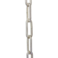 Chain IR49-U Standard Link, Coil Chandelier Chain with Rectangle Unwelded Iron links, Antique Brass