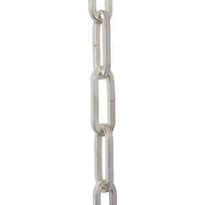 Chain IR49-U Standard Link, Coil Chandelier Chain with Rectangle Unwelded Iron links, Antique Brass