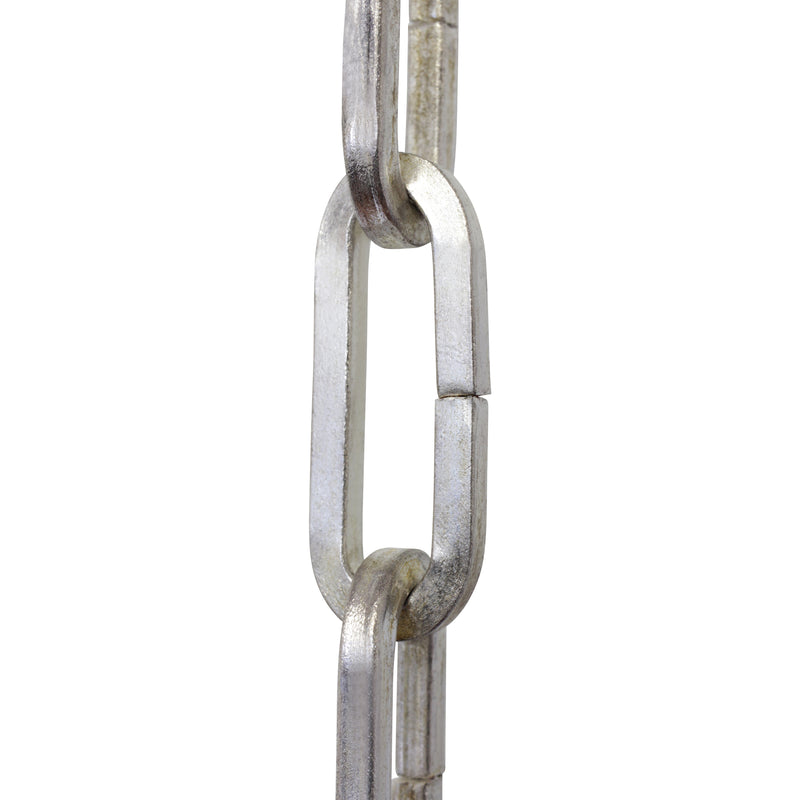 Chain IR49-U Standard Link, Coil Chandelier Chain with Rectangle Unwelded Iron links, Antique Brass