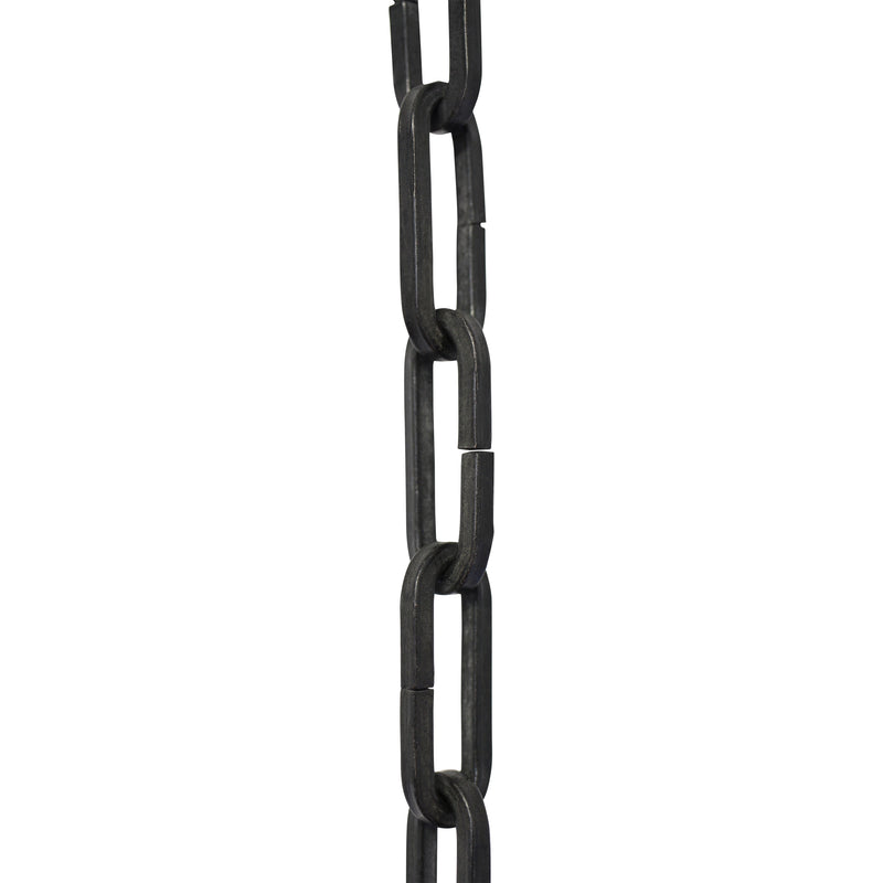 Chain IR49-U Standard Link, Coil Chandelier Chain with Rectangle Unwelded Iron links, Antique Brass