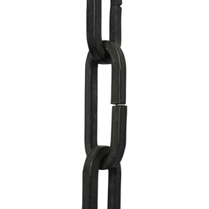 Chain IR49-U Standard Link, Coil Chandelier Chain with Rectangle Unwelded Iron links, Antique Brass