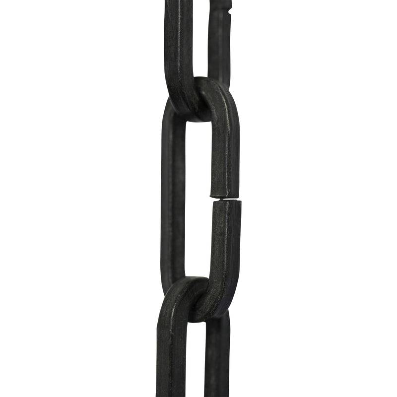 Chain IR49-U Standard Link, Coil Chandelier Chain with Rectangle Unwelded Iron links, Antique Brass