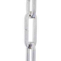 Chain IR49-U Standard Link, Coil Chandelier Chain with Rectangle Unwelded Iron links, Antique Brass