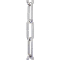 Chain IR49-U Standard Link, Coil Chandelier Chain with Rectangle Unwelded Iron links, Antique Brass