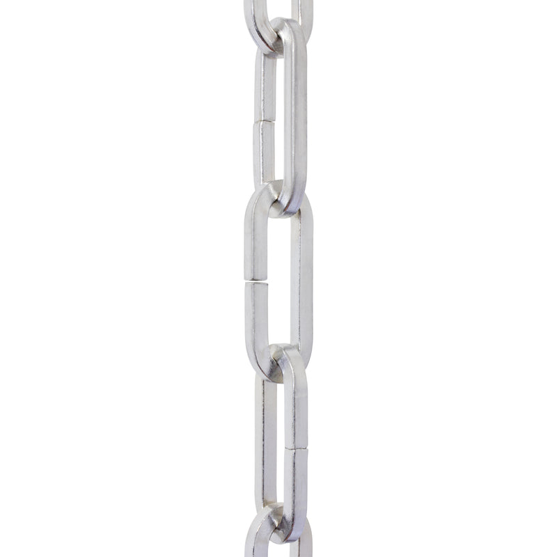 Chain IR49-U Standard Link, Coil Chandelier Chain with Rectangle Unwelded Iron links, Antique Brass