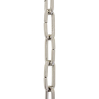Chain IR49-U Standard Link, Coil Chandelier Chain with Rectangle Unwelded Iron links, Antique Brass