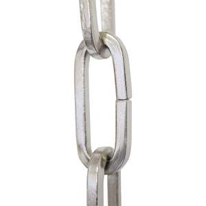 Chain IR49-U Standard Link, Coil Chandelier Chain with Rectangle Unwelded Iron links, Antique Brass