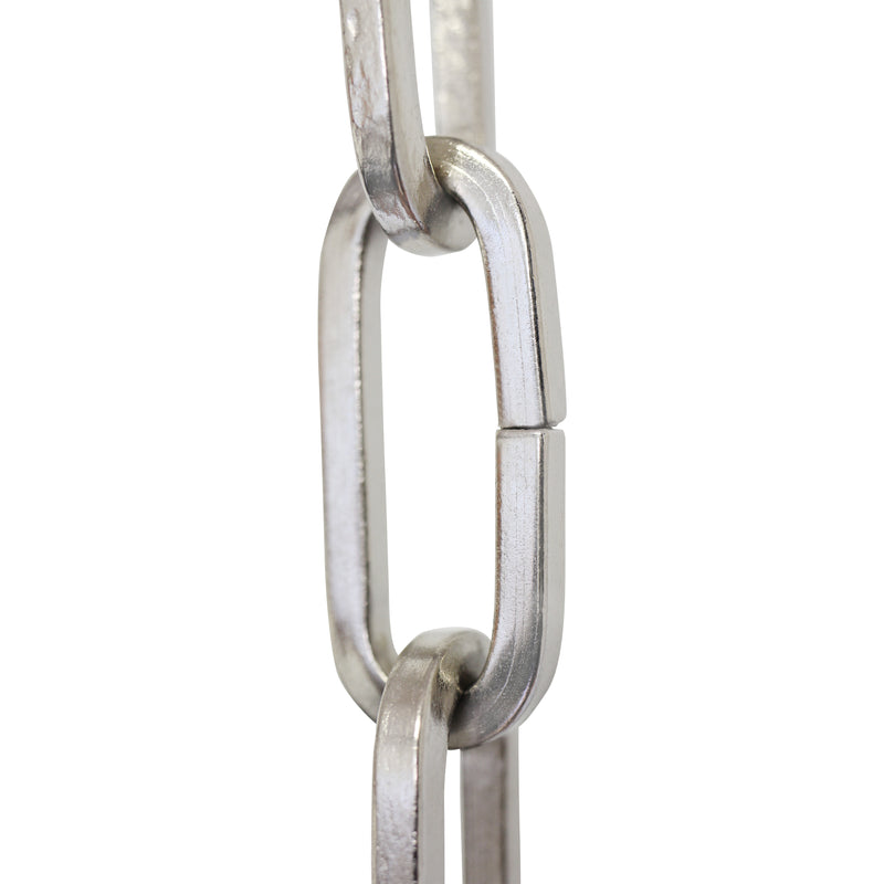 Chain IR49-U Standard Link, Coil Chandelier Chain with Rectangle Unwelded Iron links, Antique Brass