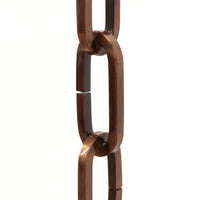 Chain IR49-U Standard Link Chandelier Chain with Unwelded Iron links, Antique Brass
