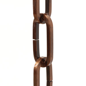 Chain IR49-U Standard Link Chandelier Chain with Unwelded Iron links, Antique Brass