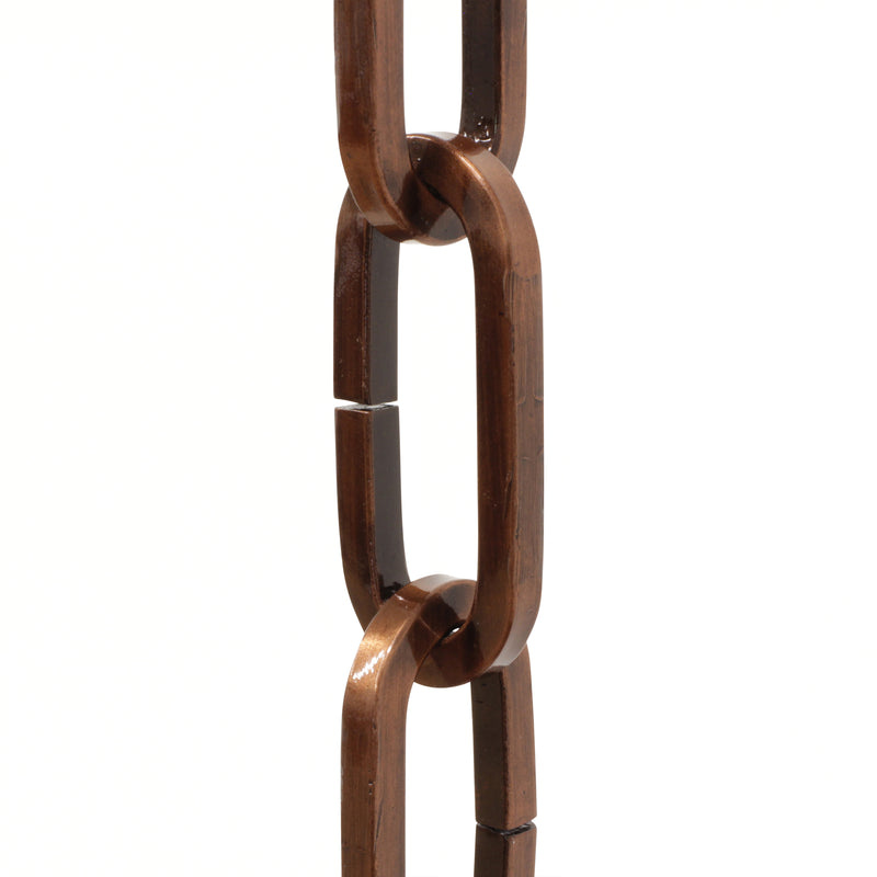 Chain IR49-U Standard Link Chandelier Chain with Unwelded Iron links, Antique Brass