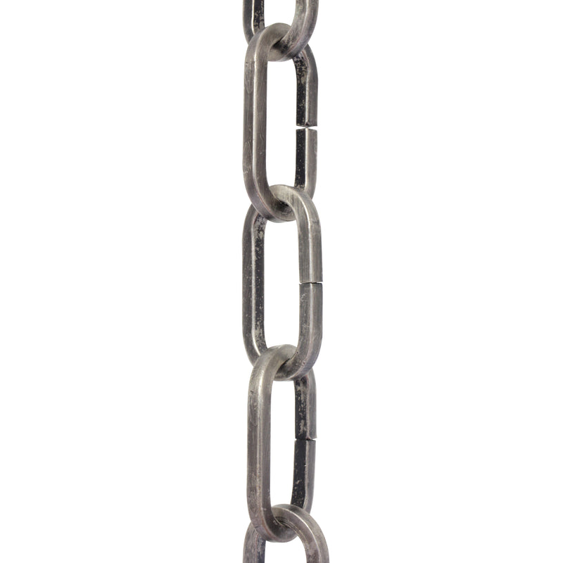 Chain IR49-U Standard Link, Coil Chandelier Chain with Rectangle Unwelded Iron links, Antique Brass