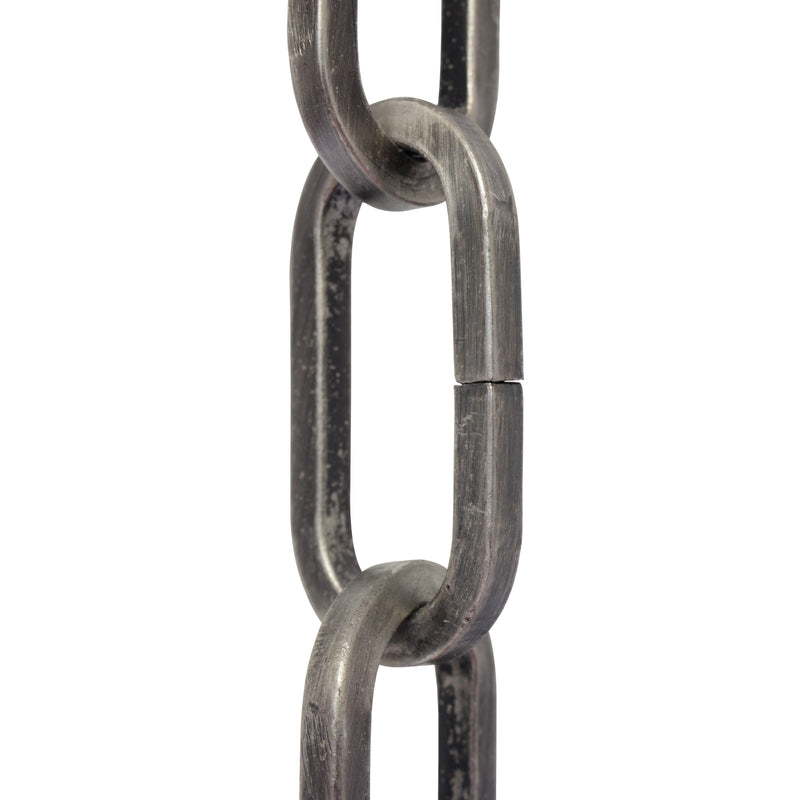 Chain IR49-U Standard Link, Coil Chandelier Chain with Rectangle Unwelded Iron links, Antique Brass