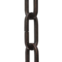 Chain IR49-U Standard Link, Coil Chandelier Chain with Rectangle Unwelded Iron links, Antique Brass