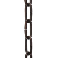Chain IR49-U Standard Link Chandelier Chain with Unwelded Iron links, Antique Brass