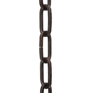 Chain IR49-U Standard Link Chandelier Chain with Unwelded Iron links, Antique Brass