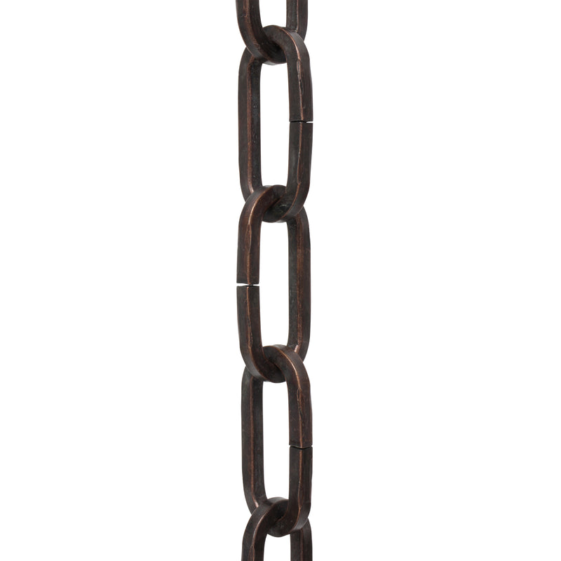Chain IR49-U Standard Link Chandelier Chain with Unwelded Iron links, Antique Brass