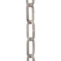 Chain IR49-U Standard Link, Coil Chandelier Chain with Rectangle Unwelded Iron links, Antique Brass