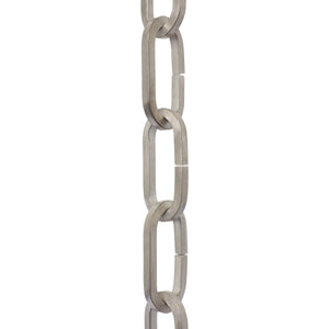 Chain IR49-U Standard Link, Coil Chandelier Chain with Rectangle Unwelded Iron links, Antique Brass