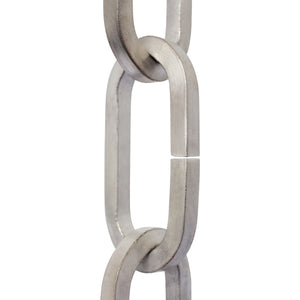 Chain IR49-U Standard Link, Coil Chandelier Chain with Rectangle Unwelded Iron links, Antique Brass