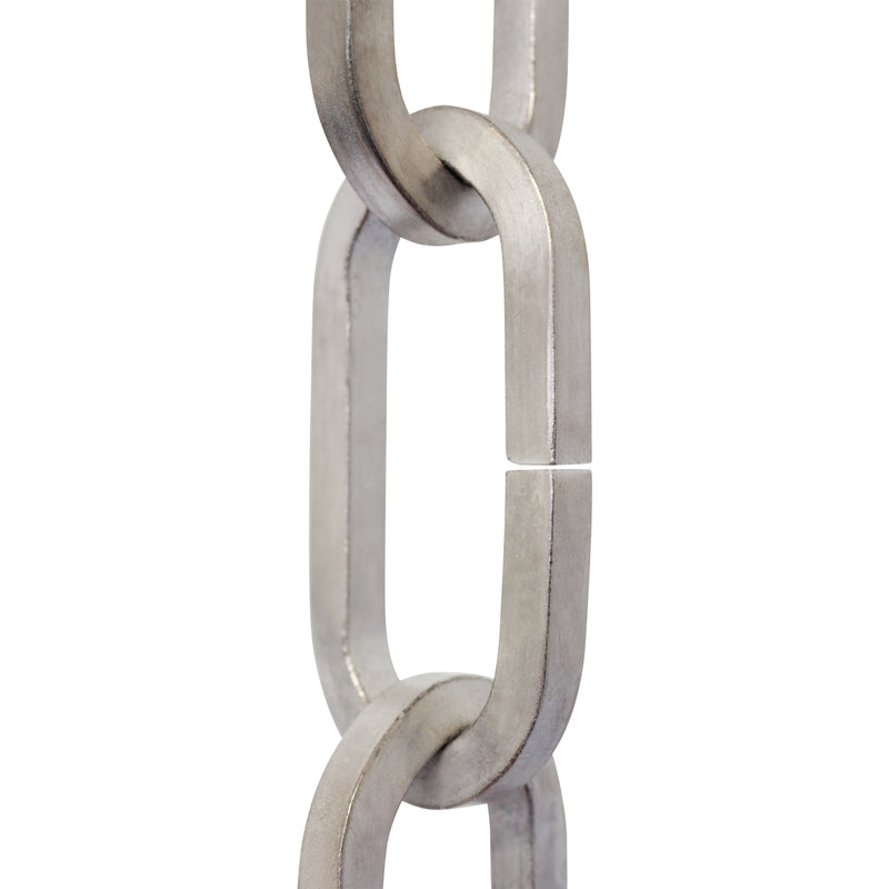 Chain IR49-U Standard Link, Coil Chandelier Chain with Rectangle Unwelded Iron links, Antique Brass